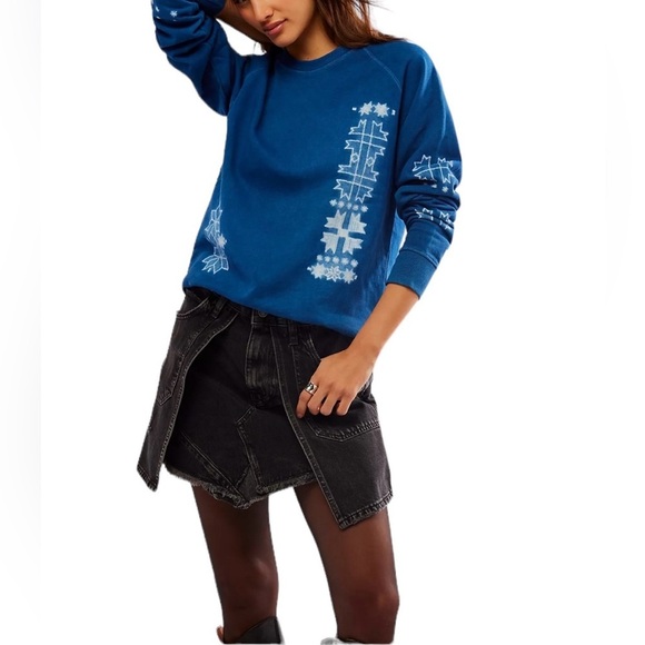 Free People We The Free X 11. 11 Kolz Exclusive Collaboration Sweatshirt - Picture 13 of 14